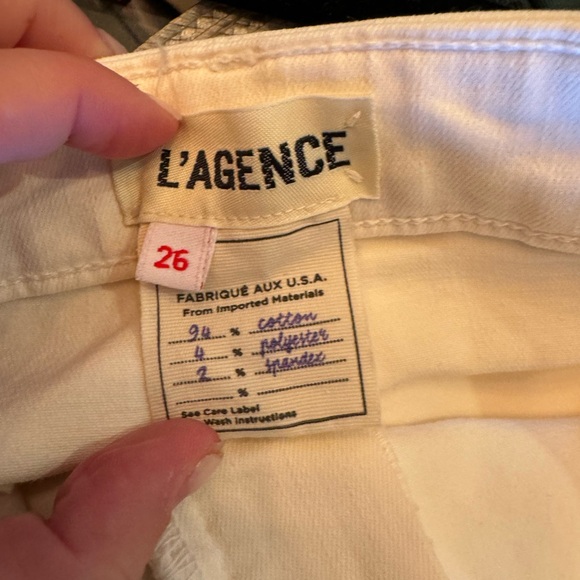 L’Agance White jeans - Picture 3 of 3